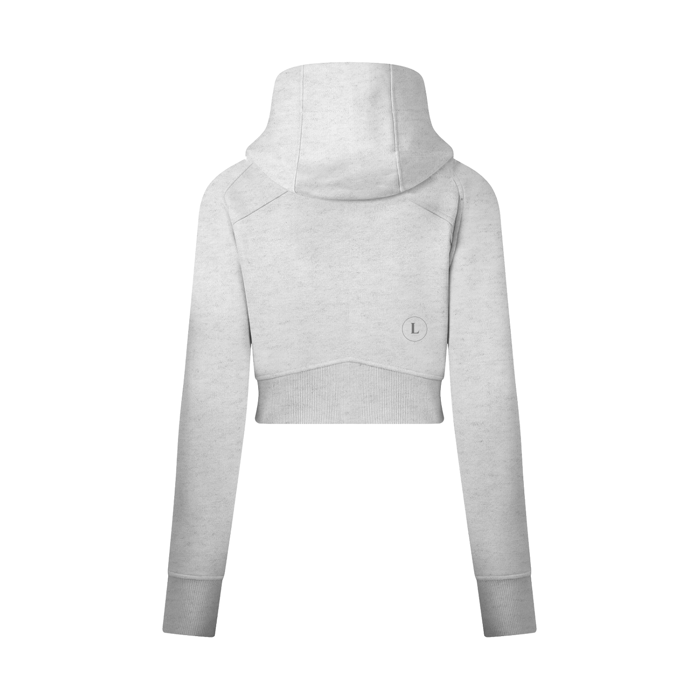 Cropped Zip-Through Hoodie