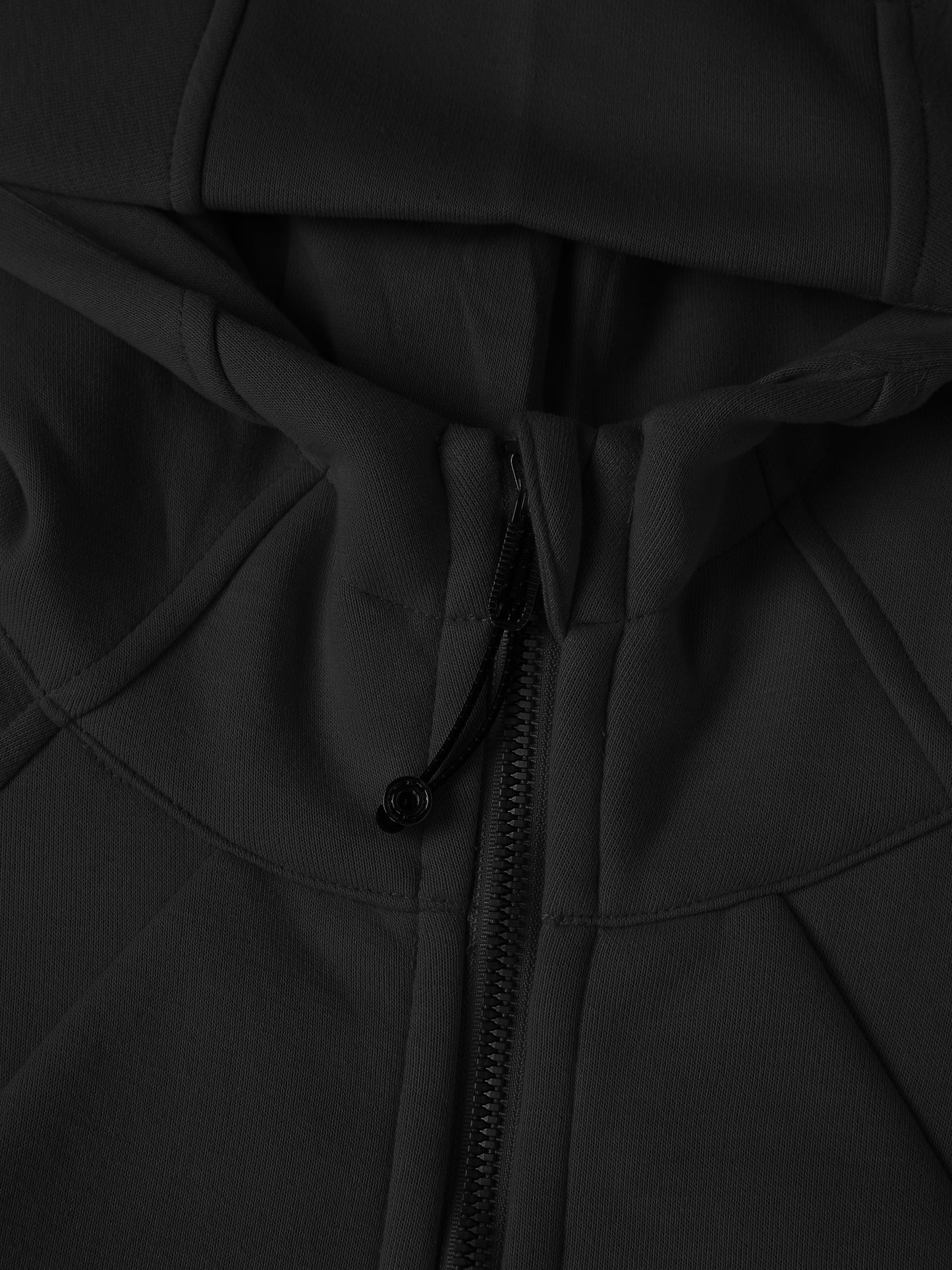 Cropped Zip-Through Hoodie