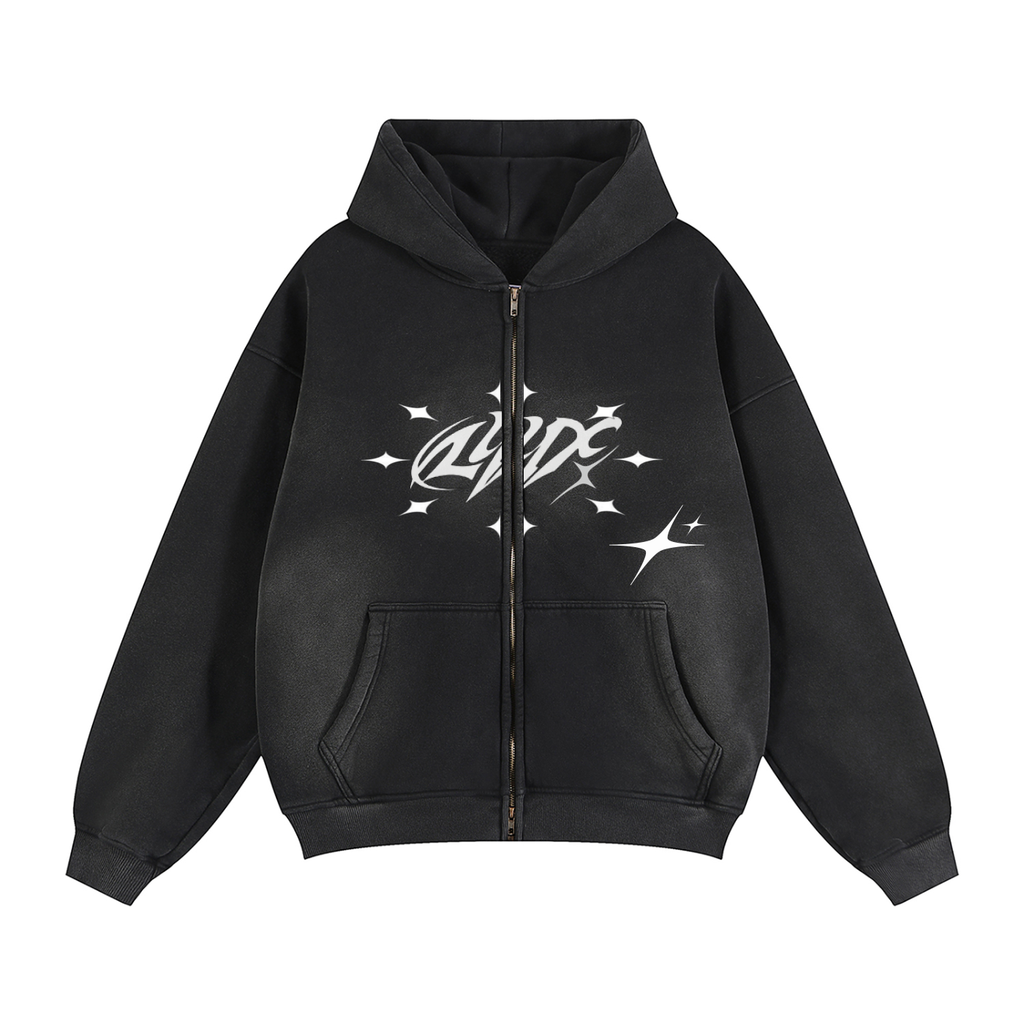 LUX-Sunfade Two-way Zipper Hoodie