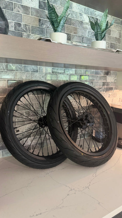 17” Light Bee/Eride Supermoto Wheel Set