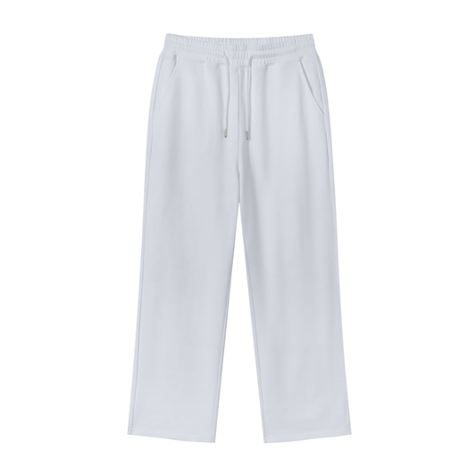 Cotton Fleece Straight Wide Leg Jogger