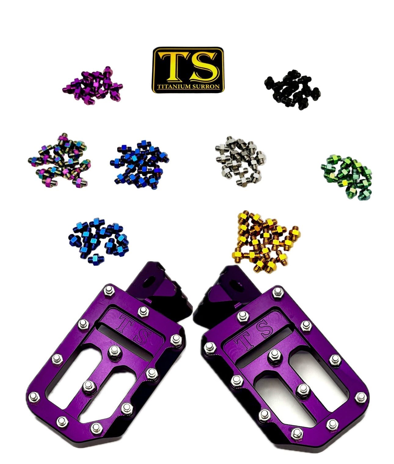 TS Custom Foot Pegs w/ Titanium Grips for Talaria and Altis