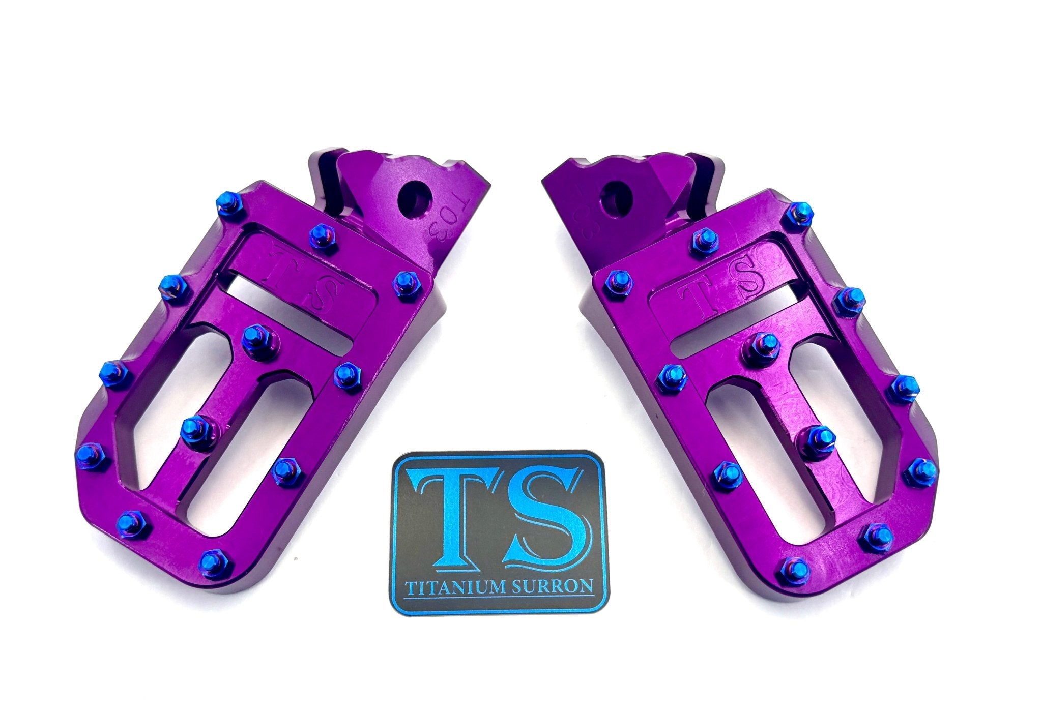 TS Custom Foot Pegs w/ Titanium Grips for Talaria and Altis