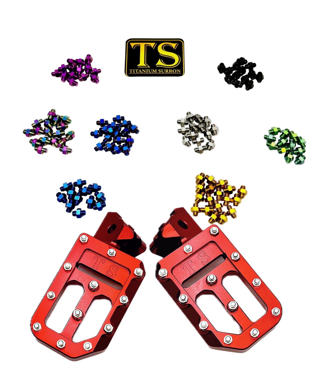TS Custom Foot Pegs w/ Titanium Grips for Talaria and Altis